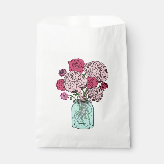 Brain Flower Bouquet Favour Bag (Front)