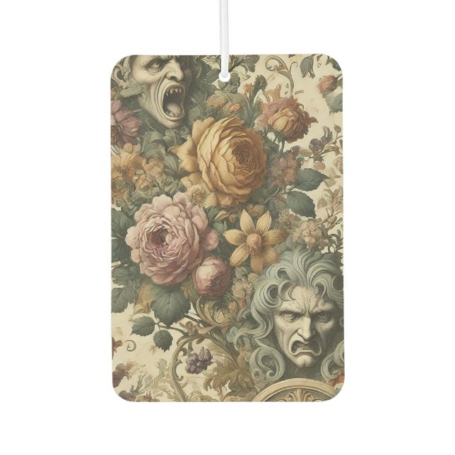 Brain Fog – Gothic Floral  Air Freshener (Front)