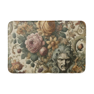 Brain Fog – Gothic Floral  Bath Mat