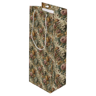 Brain Fog – Gothic Floral Wine Gift Bag