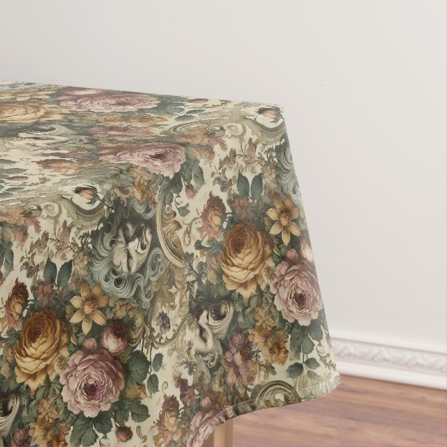 Brain Fog – Gothic Medium Pattern  Tablecloth (In Situ)