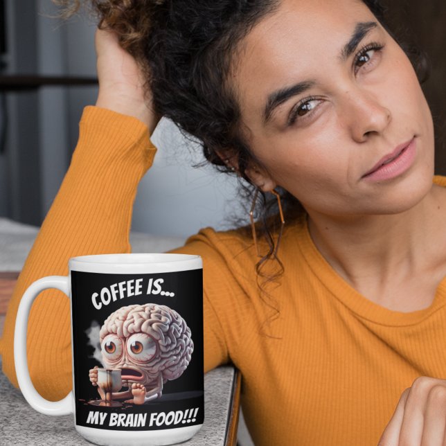 Brain Food Large Coffee Mug (Creator Uploaded)