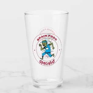 Brain Food Specialist zombie brain Glass