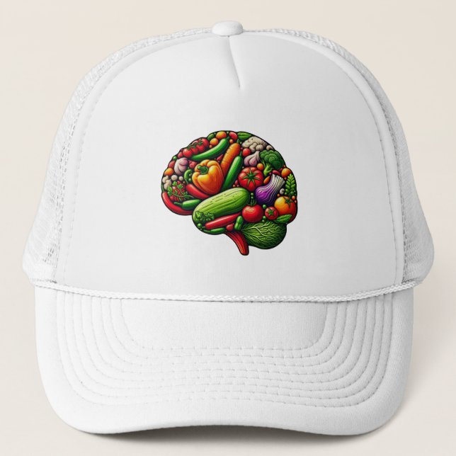 Brain Food Trucker Hat (Front)