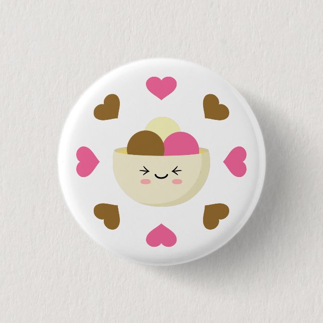 Brain Freeze 1 Inch Round Button (Front)