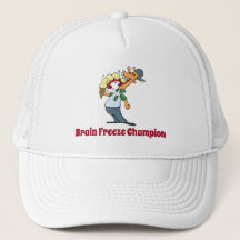 Brain Freeze Champion Ice Cream Funny Cartoon