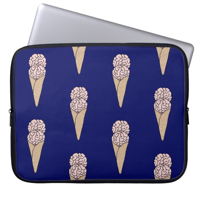 Brain Freeze Ice Cream Laptop Sleeve (Front)