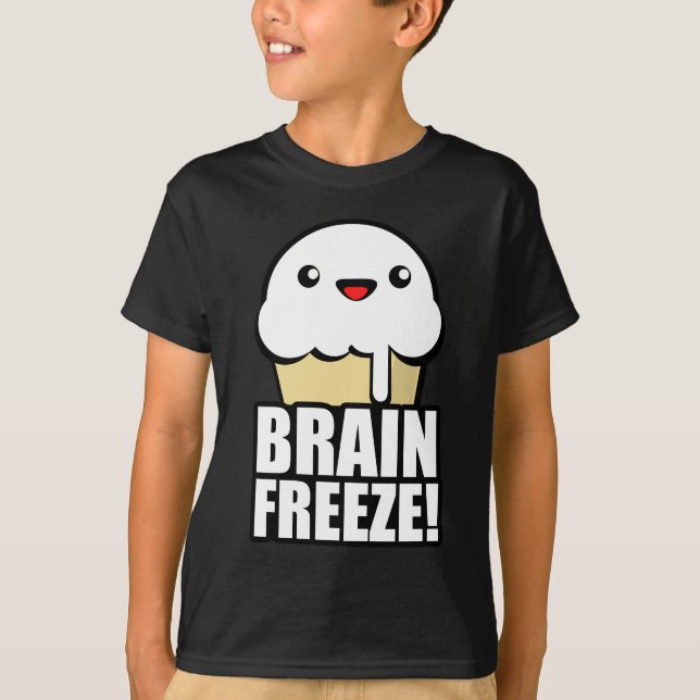 Brain Freeze Ice Cream T-Shirt (Front)