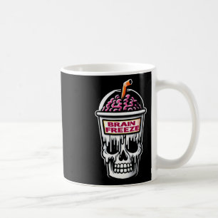 Brain Freeze Skull Spooky Halloween Drink Design Coffee Mug