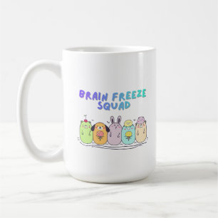 Brain Freeze Squad Cute Kawaii Ice Cream Coffee Mug