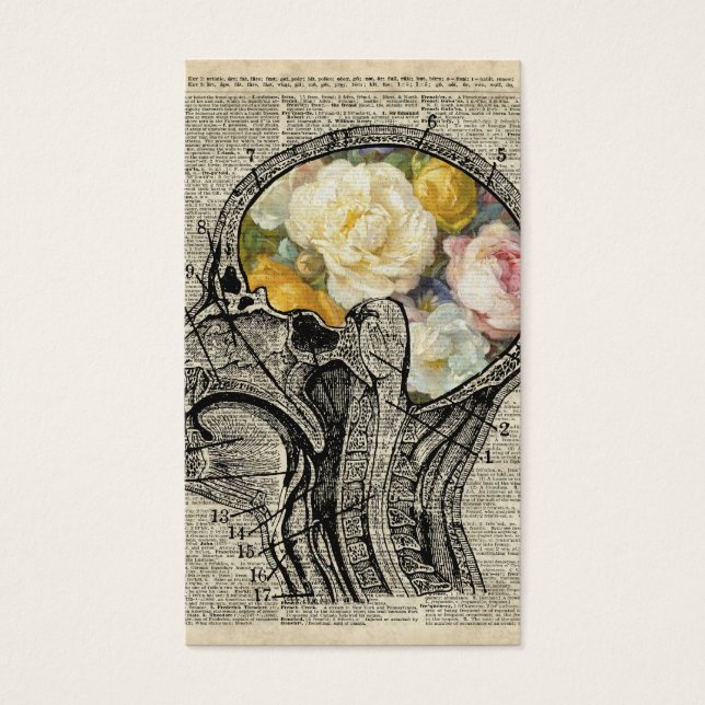Brain Full Of Flowers,Nature Lover Dictionary Art (Front)