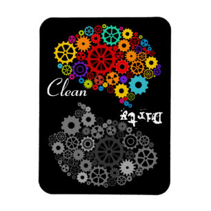 Brain Gears Clean-Dirty Flexible Magnet