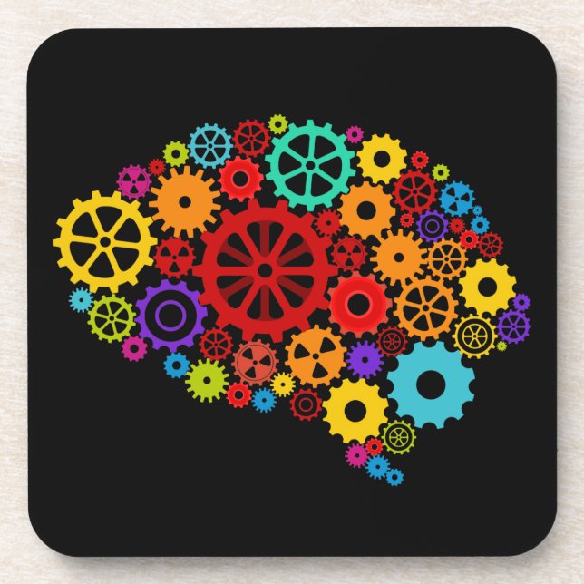 Brain Gears Cork Coaster (Front)