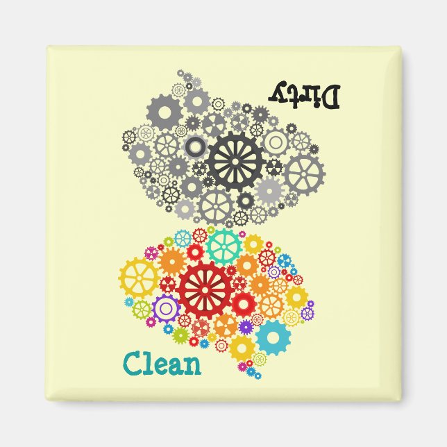 Brain Gears Dirty-Clean Magnet (Front)