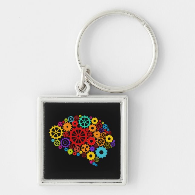 Brain Gears Keychain (Front)
