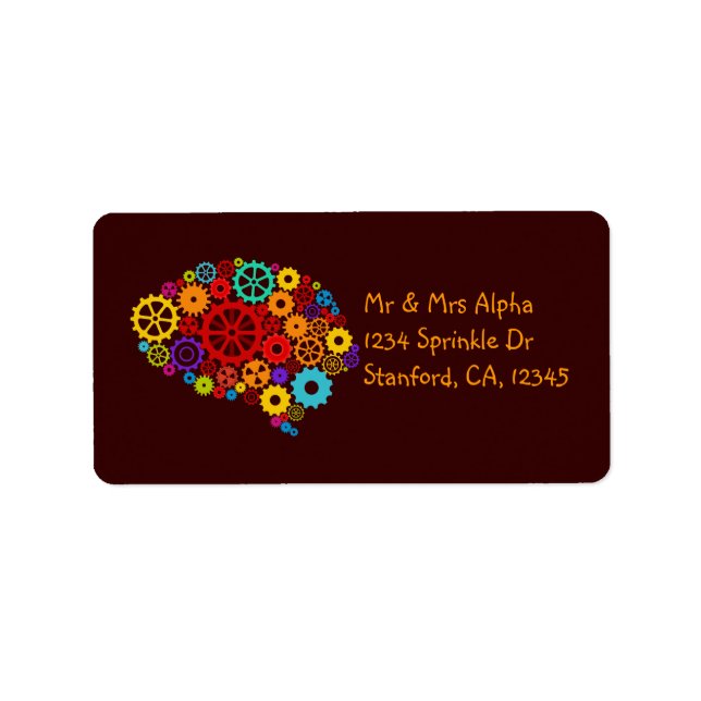 Brain Gears Label (Front)