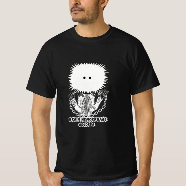 Brain Hemorrhage Records 2025 logo T-Shirt (Front)