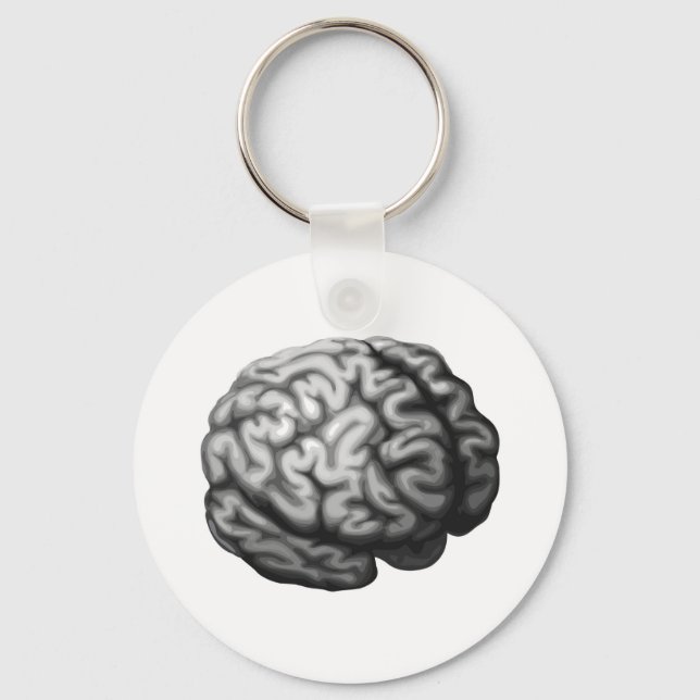 Brain illustration keychain (Front)