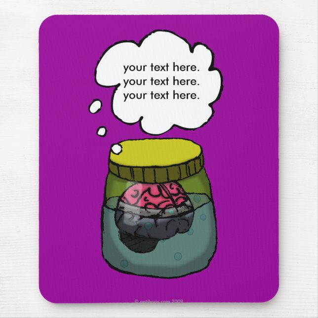 Brain in a vat mouse pad (Front)