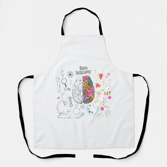 Brain Infographic Apron (Front)