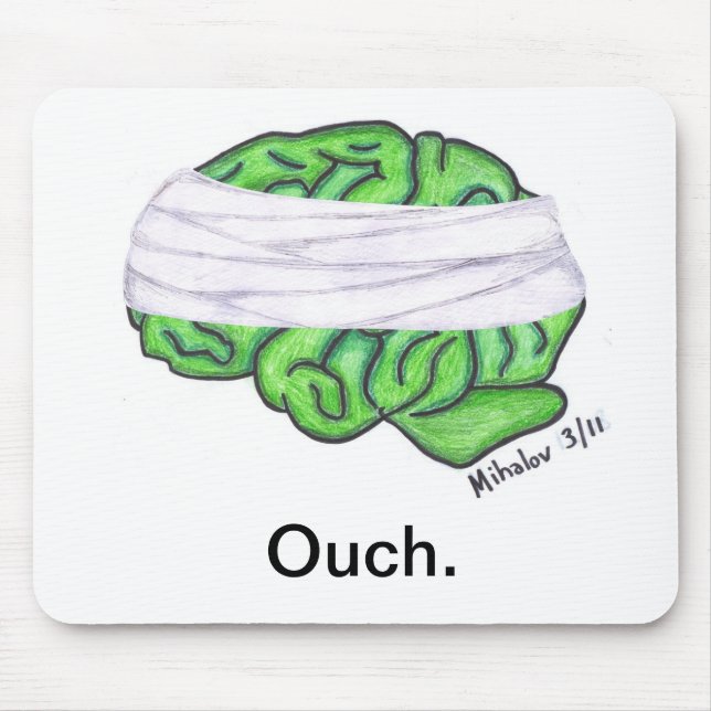 Brain Injury Awareness item Mouse Pad (Front)