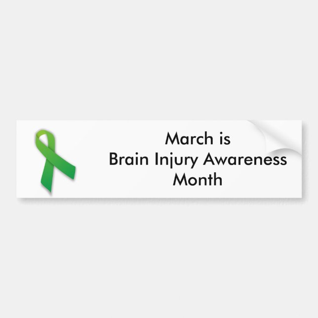 Brain Injury Bumper Sticker (Front)