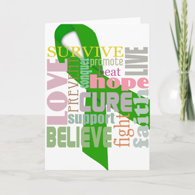 Brain Injury Inspirational Words Greeting Card (Front)