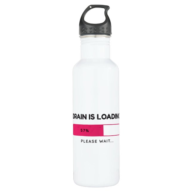 Brain is loading, please wait 710 ml water bottle (Front)