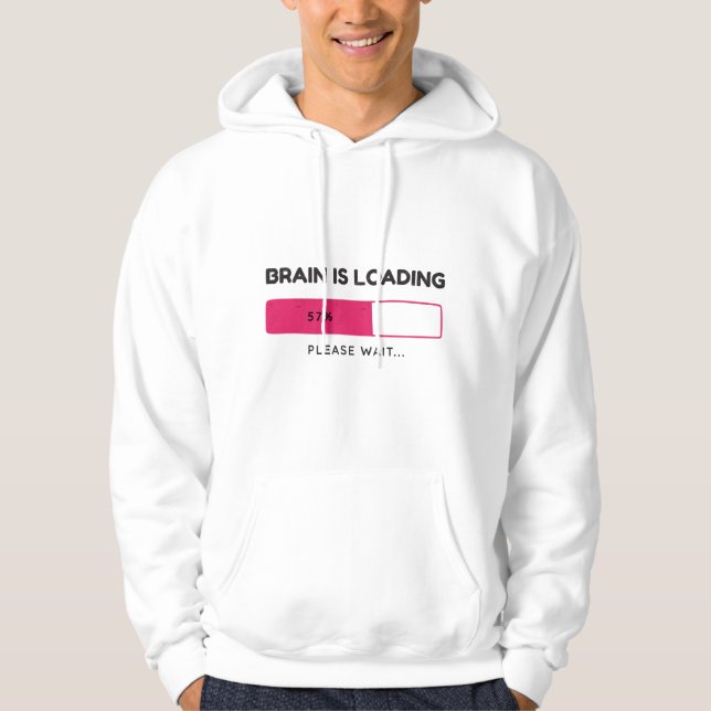 Brain is loading, please wait hoodie (Front)