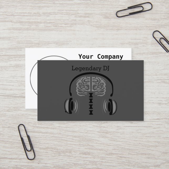 Brain Jam Business Card (Front/Back In Situ)