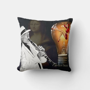 Brain Jazz Throw Pillow