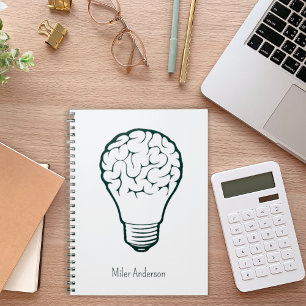 Brain Lamp - Creative Thinking Notebook- Mapping  Notebook