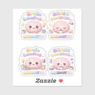 Brain Loading Creative Custom-Cut Vinyl Sticker