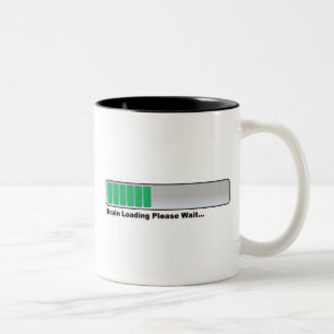 Brain Loading Please Wait... Two-Tone Coffee Mug