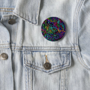 Brain Melt 2 Inch Round Button