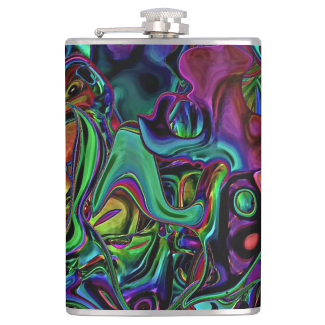 Brain Melt  Hip Flask (Front)