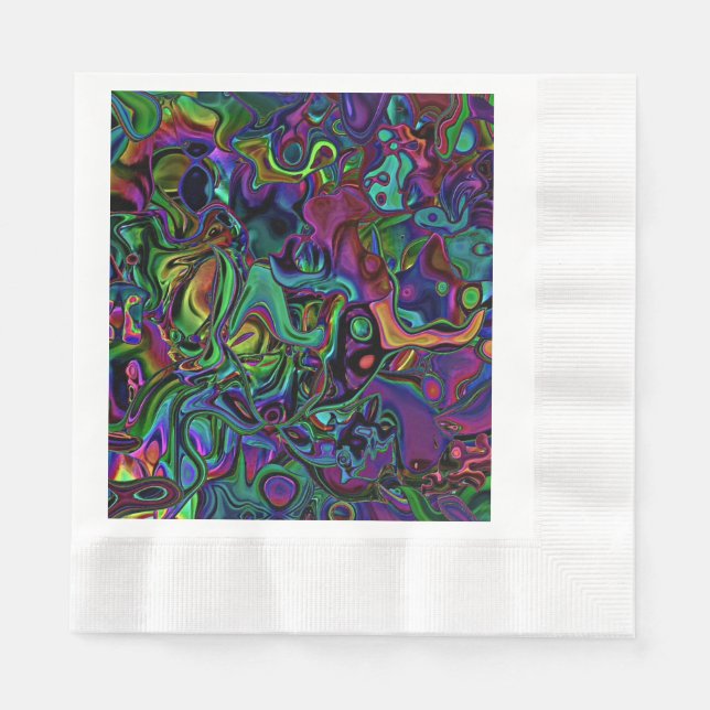 Brain Melt  Paper Guest Towels Napkin (Front)