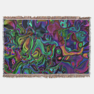 Brain Melt  Throw Blanket