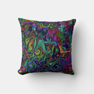 Brain Melt  Throw Pillow