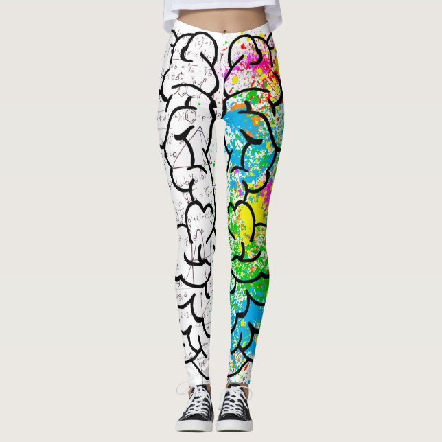 brain mind anatomy leggings (Front)