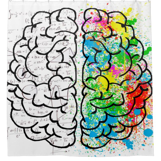 Brain mind psychology idea drawing (Front)