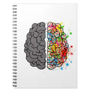 brain mind psychology idea hearts notebook