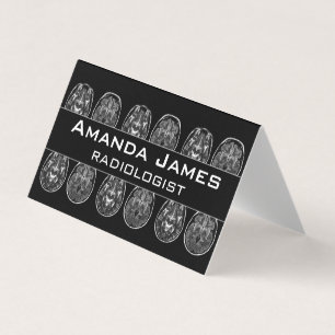 Brain mri scan business card