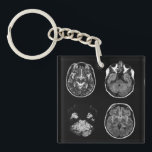 Brain MRI scan Keychain<br><div class="desc">Brain MRI scan design</div>