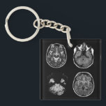 Brain MRI scan Keychain<br><div class="desc">Brain MRI scan design</div>