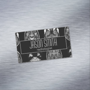 Brain MRI scan Magnetic Business Card