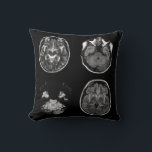 Brain MRI scan Throw Pillow<br><div class="desc">Brain MRI scan design</div>