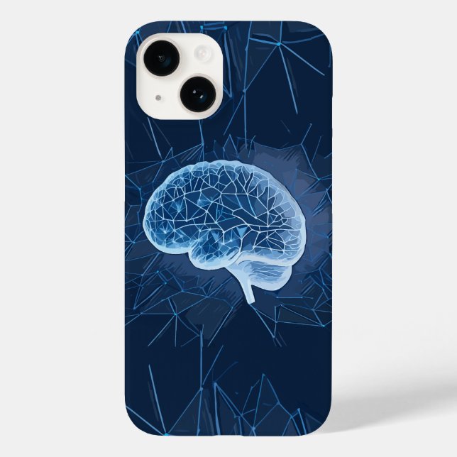 Brain Network Illustration - Neural Network Case-Mate iPhone Case (Back)