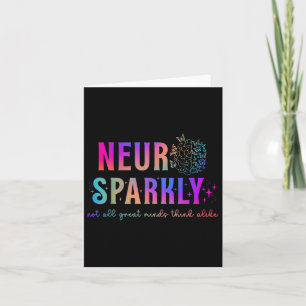 Brain Neuro Sparkly Neurodivergent Adhd Asd Autism Card