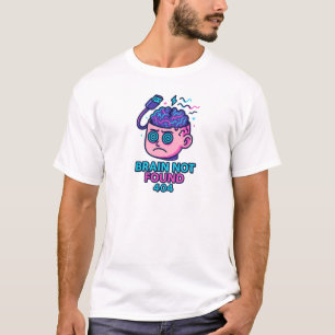 Brain Not Found – WiFi Error Head T-Shirt